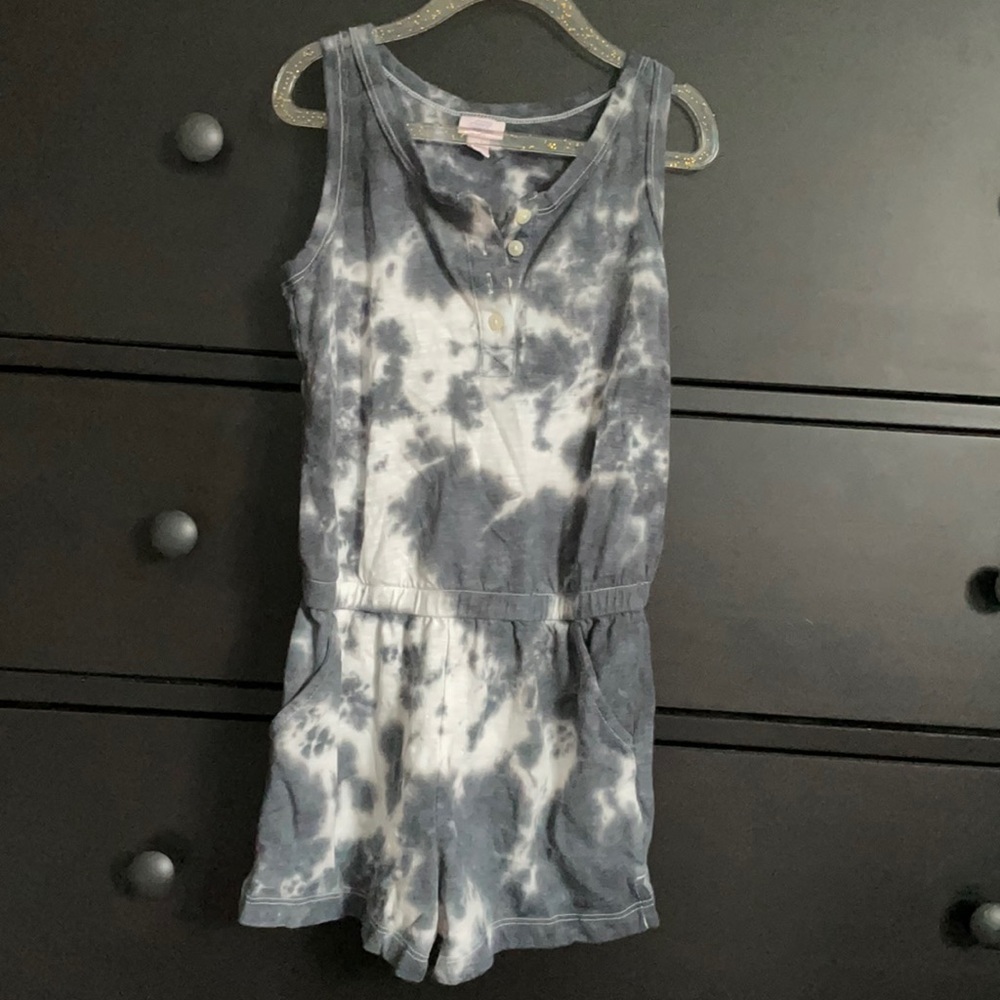 6/6x Tie dye romper NWOT